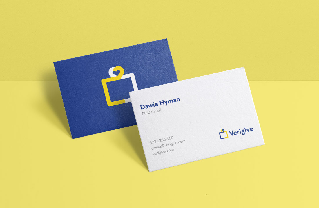 Verigive business card